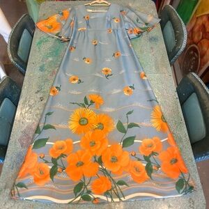 70s Flower Power Dress